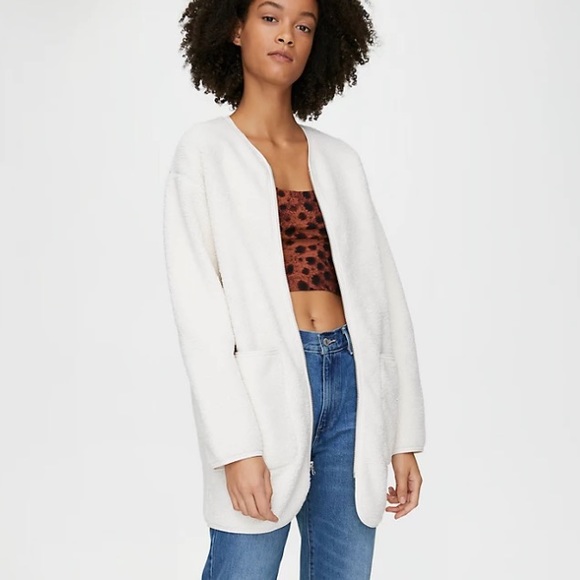 Wilfred Free Long Sherpa Liner Jacket-Brown - Picture 7 of 9